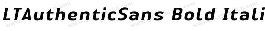 LTAuthenticSans Bold Italic005000字体转换